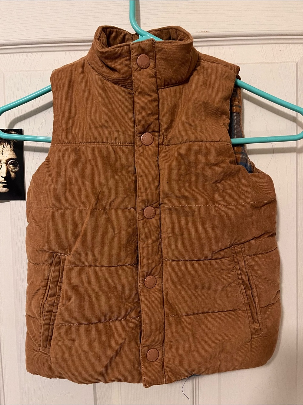 Kids Tommy Bahama Brown Puffer Vest - Quilted Sleeveless Jacket CS Small
